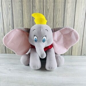 Disney Parks Authentic Original Dumbo Large Plush Stuffed Animal Elephant